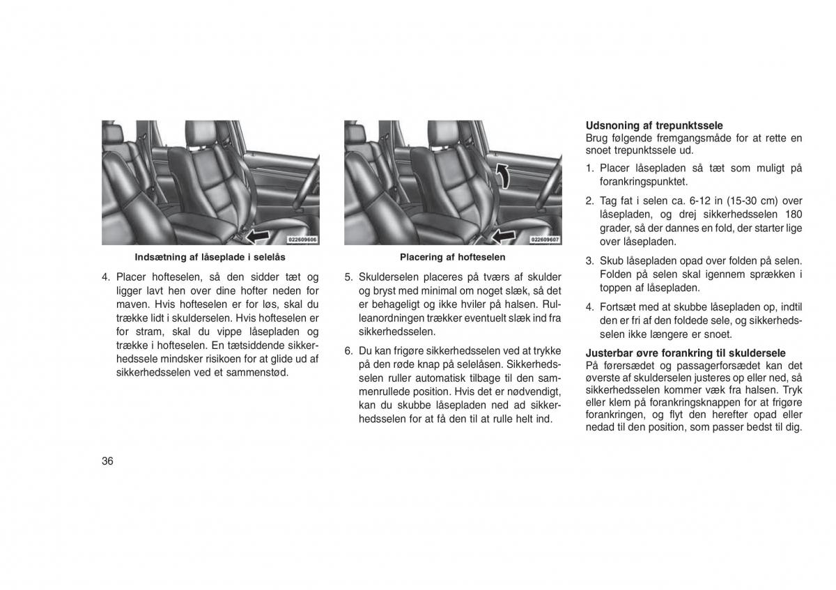 Jeep Grand Cherokee WK2 WH2 Bilens instruktionsbog / page 40