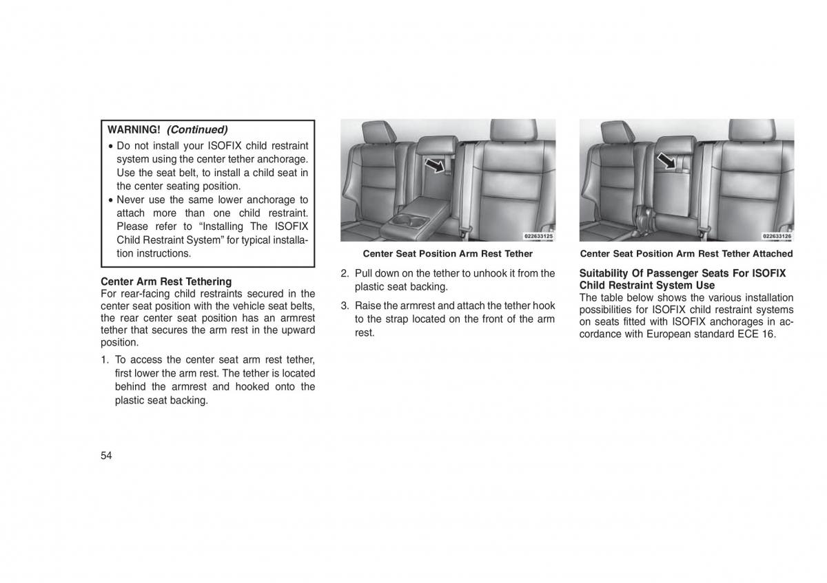 Jeep Grand Cherokee WK2 WH2 owners manual / page 58