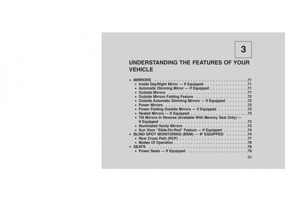 Jeep Grand Cherokee WK2 WH2 owners manual / page 69