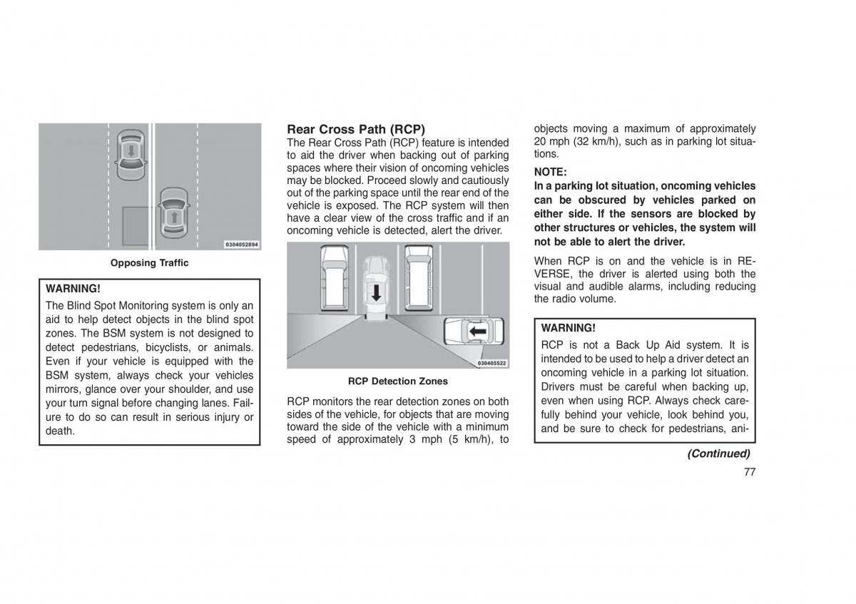 Jeep Grand Cherokee WK2 WH2 owners manual / page 81