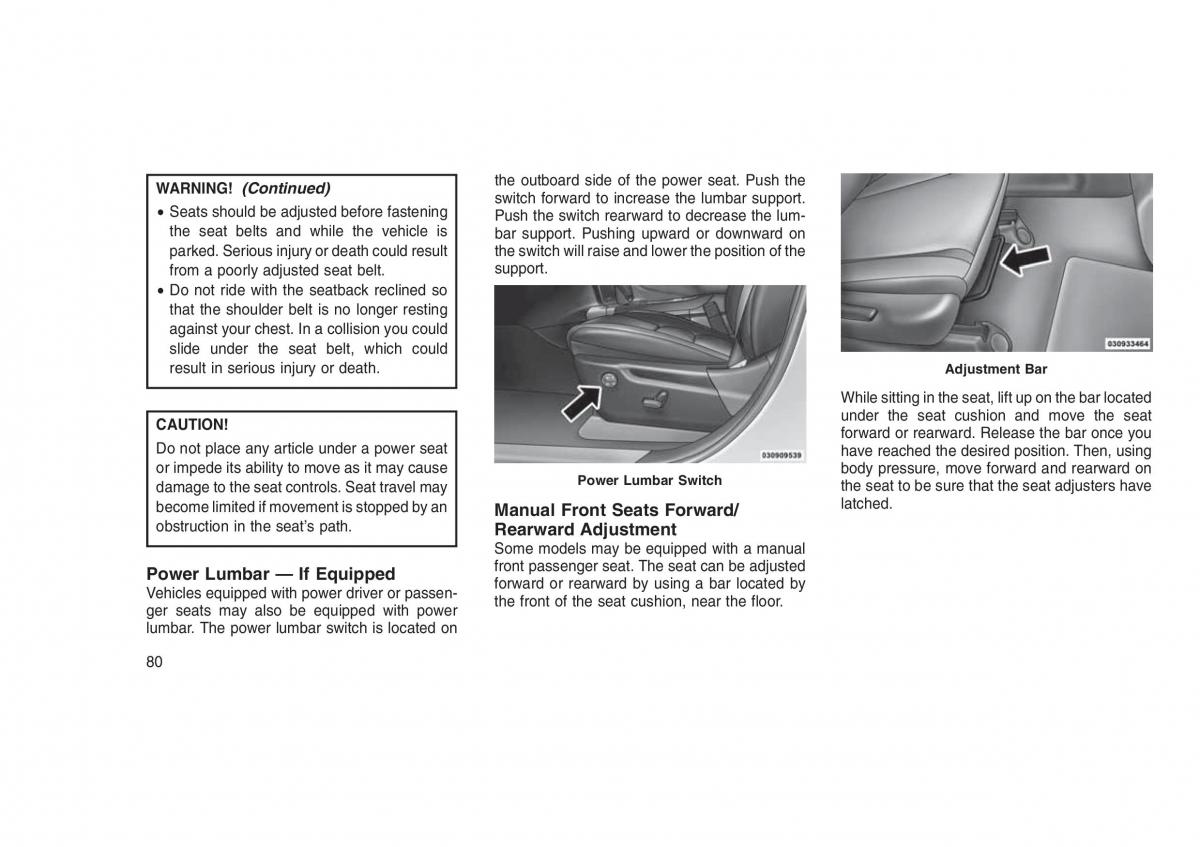 Jeep Grand Cherokee WK2 WH2 owners manual / page 84