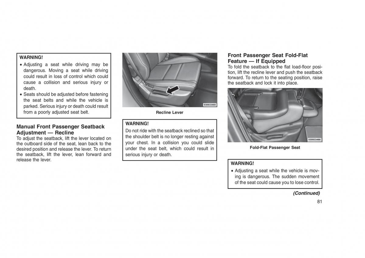 Jeep Grand Cherokee WK2 WH2 owners manual / page 85