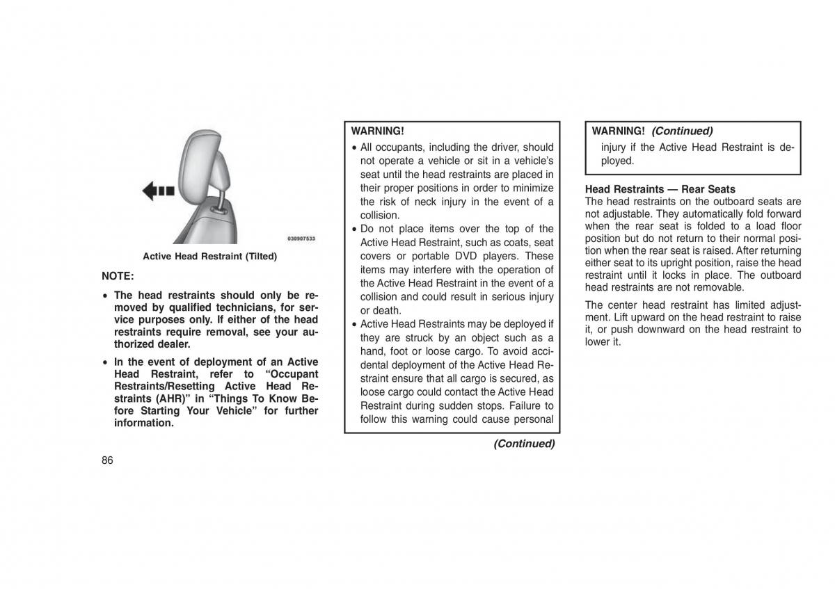 Jeep Grand Cherokee WK2 WH2 owners manual / page 90