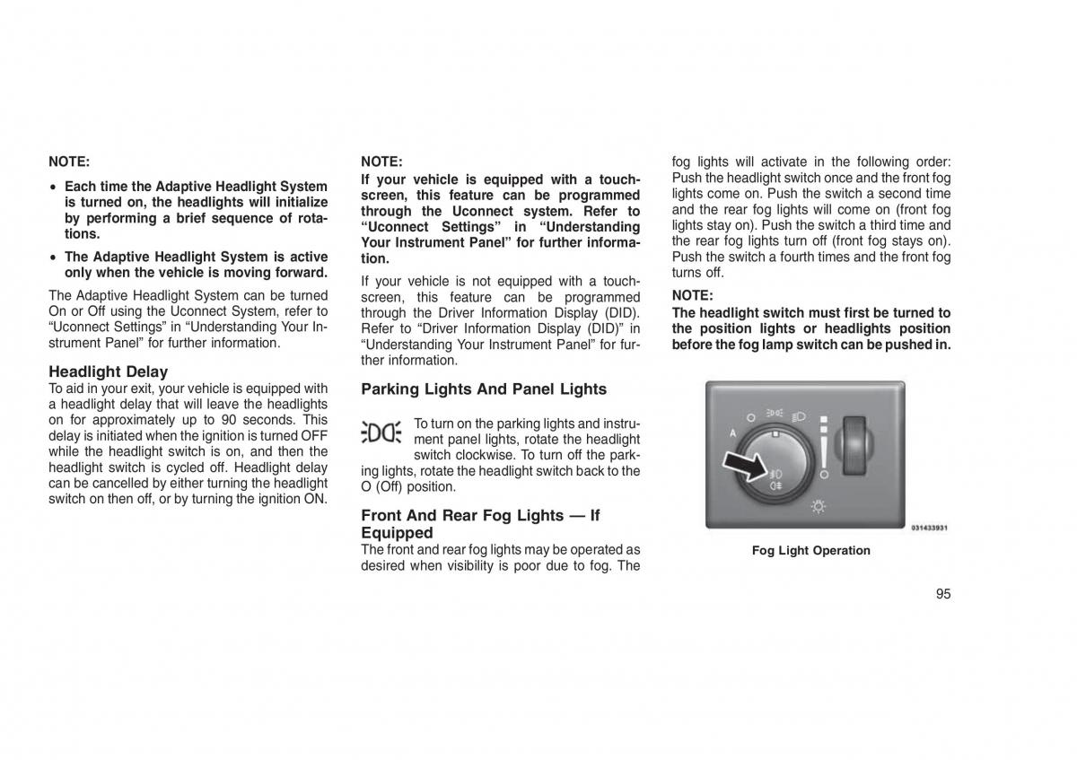 Jeep Grand Cherokee WK2 WH2 owners manual / page 99