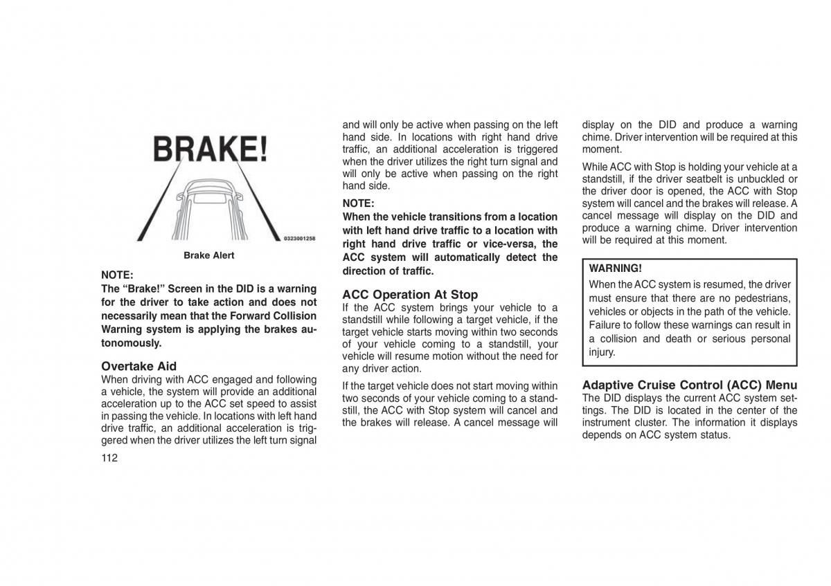 Jeep Grand Cherokee WK2 WH2 owners manual / page 116