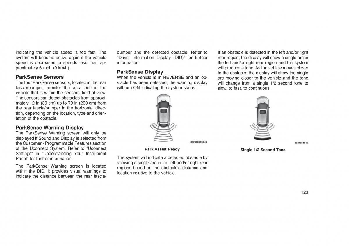 Jeep Grand Cherokee WK2 WH2 owners manual / page 127