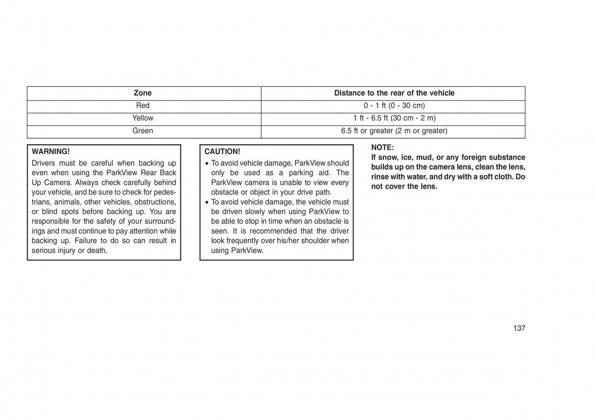 Jeep Grand Cherokee WK2 WH2 owners manual / page 141