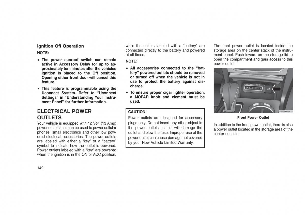 Jeep Grand Cherokee WK2 WH2 owners manual / page 146