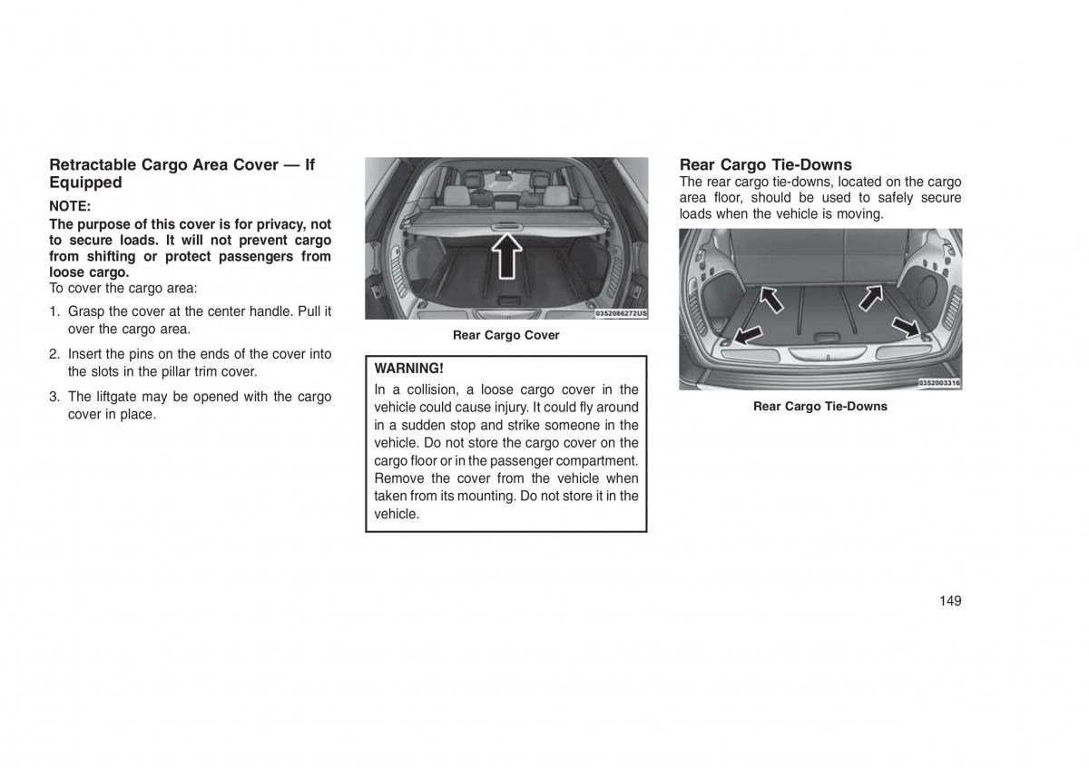 Jeep Grand Cherokee WK2 WH2 owners manual / page 153