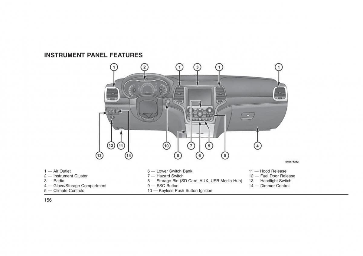 Jeep Grand Cherokee WK2 WH2 owners manual / page 160