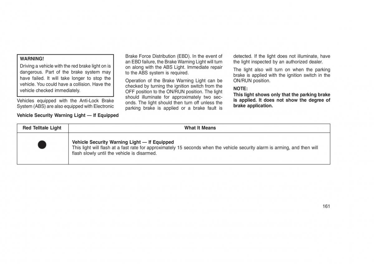 Jeep Grand Cherokee WK2 WH2 owners manual / page 165