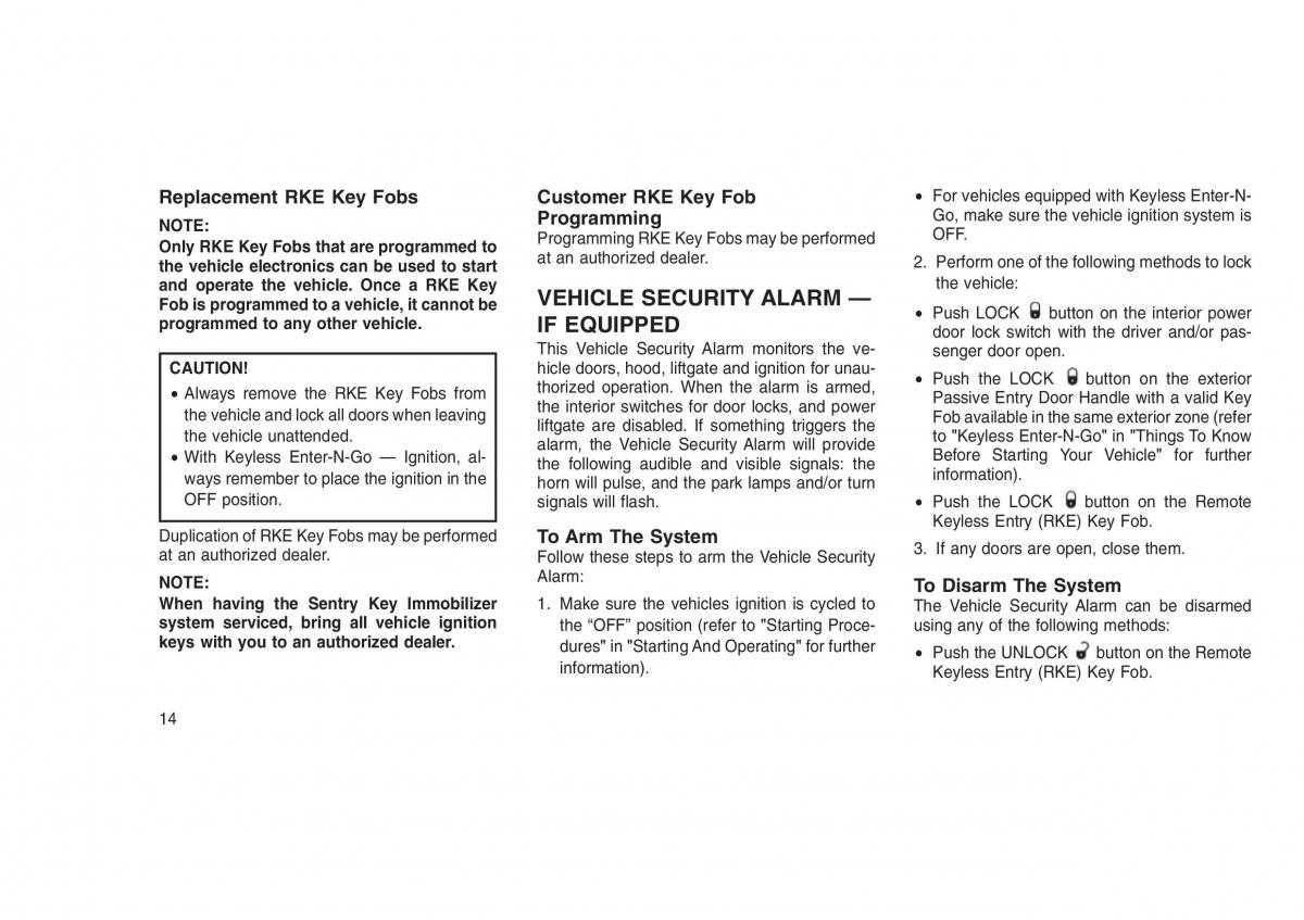 Jeep Grand Cherokee WK2 WH2 owners manual / page 18