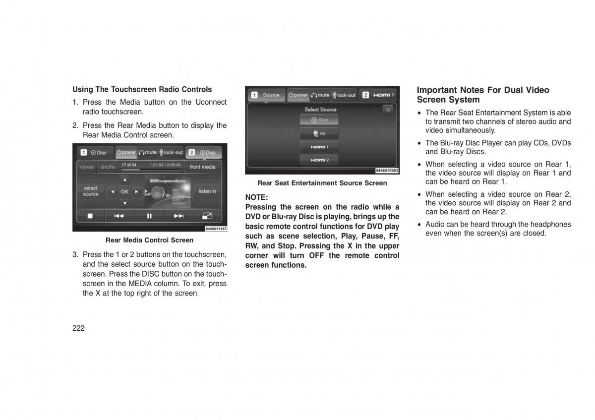 Jeep Grand Cherokee WK2 WH2 owners manual / page 226