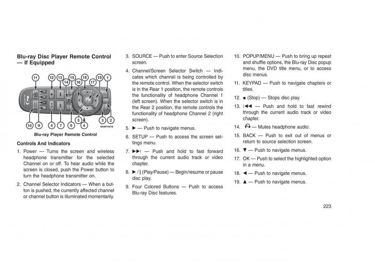 Jeep Grand Cherokee WK2 WH2 owners manual / page 227