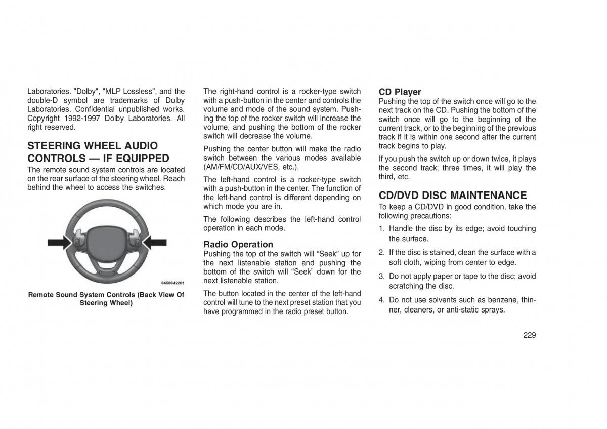 Jeep Grand Cherokee WK2 WH2 owners manual / page 233