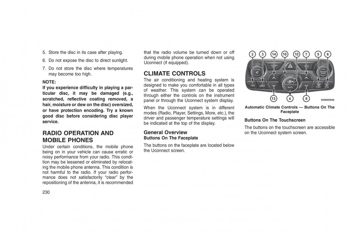 Jeep Grand Cherokee WK2 WH2 owners manual / page 234