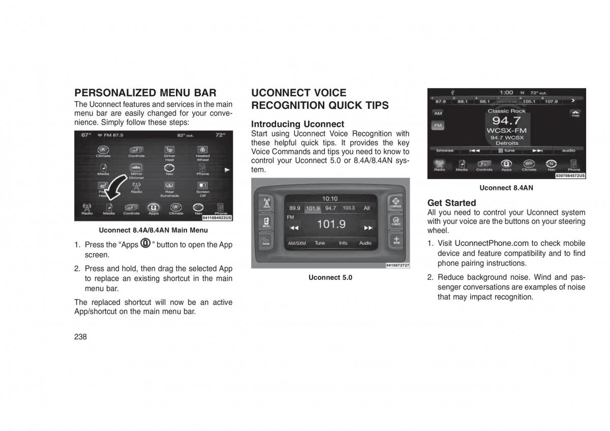 Jeep Grand Cherokee WK2 WH2 owners manual / page 242