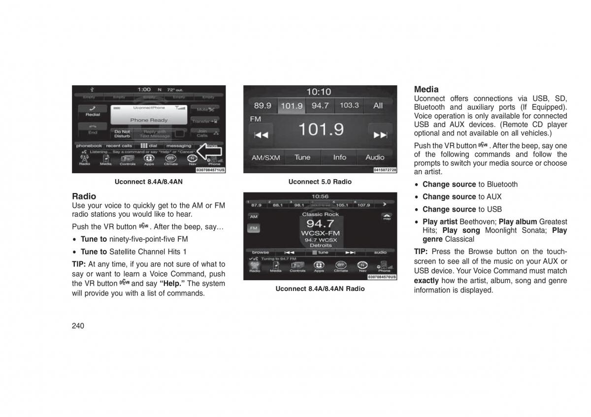 Jeep Grand Cherokee WK2 WH2 owners manual / page 244