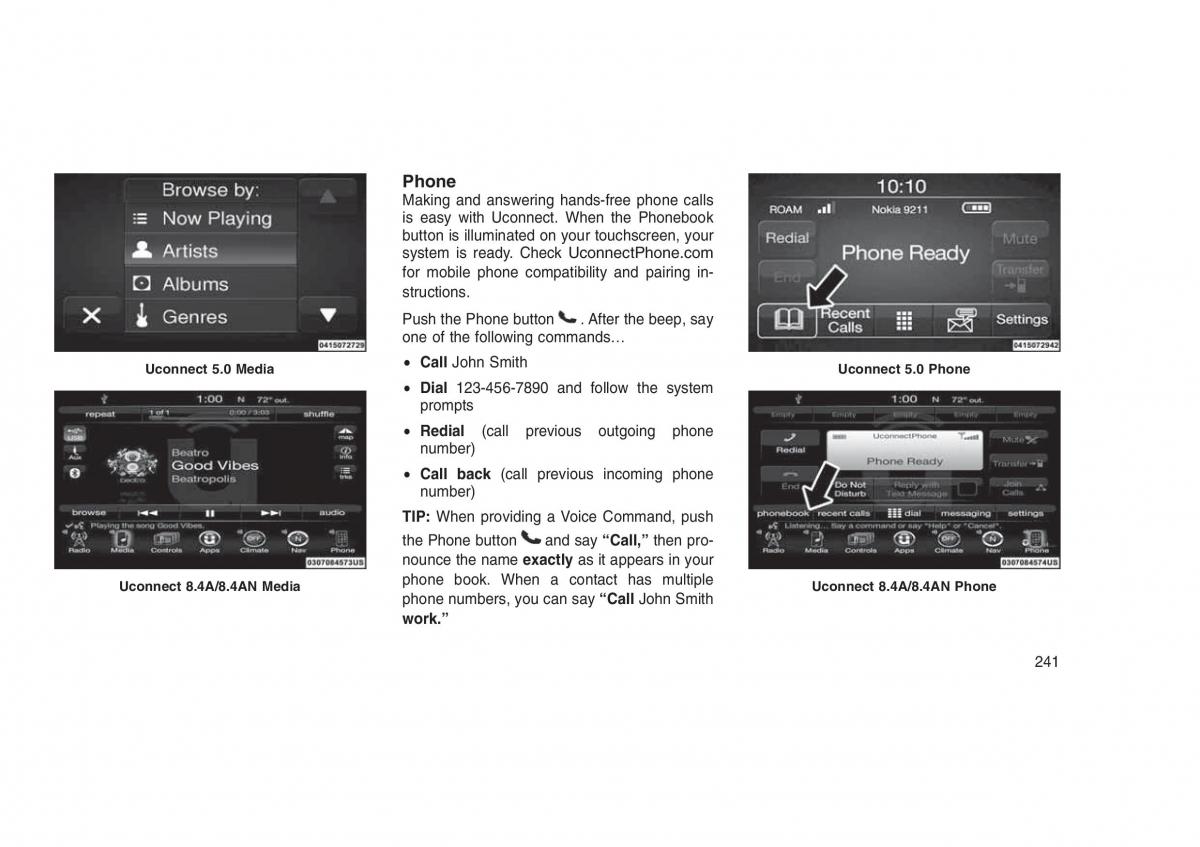 Jeep Grand Cherokee WK2 WH2 owners manual / page 245