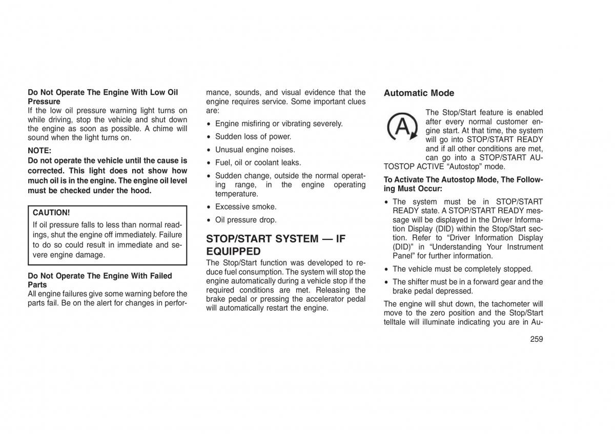 Jeep Grand Cherokee WK2 WH2 owners manual / page 263