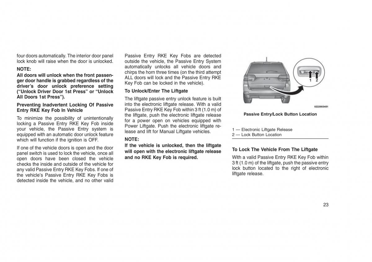 Jeep Grand Cherokee WK2 WH2 owners manual / page 27