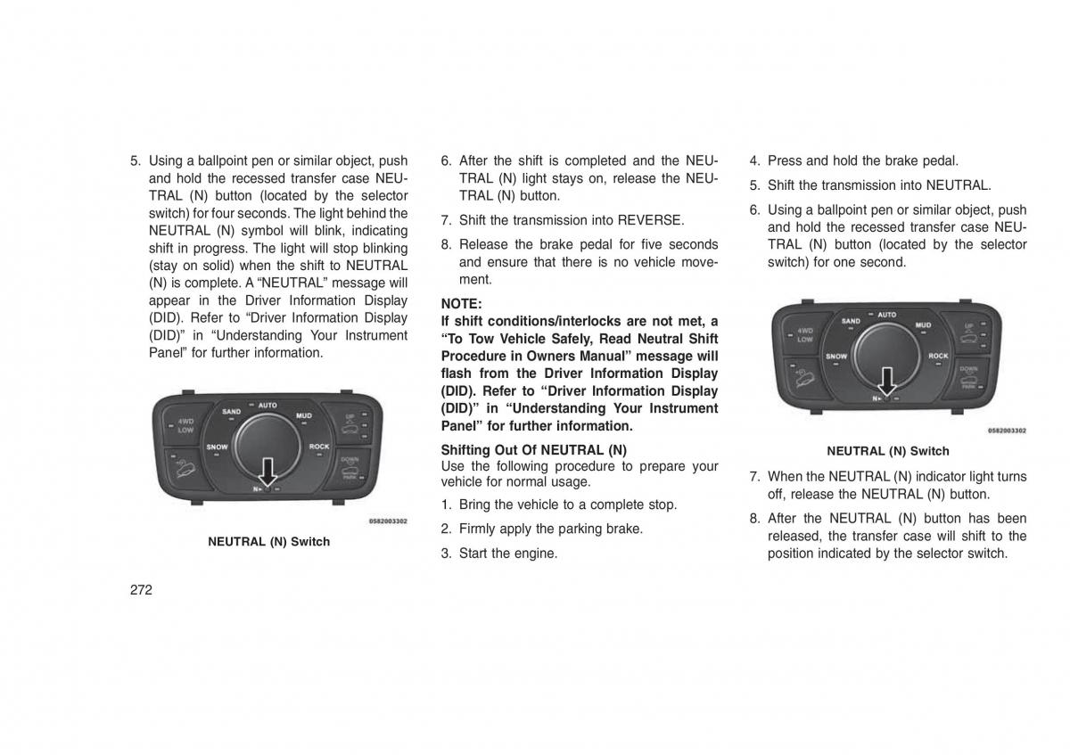 Jeep Grand Cherokee WK2 WH2 owners manual / page 276