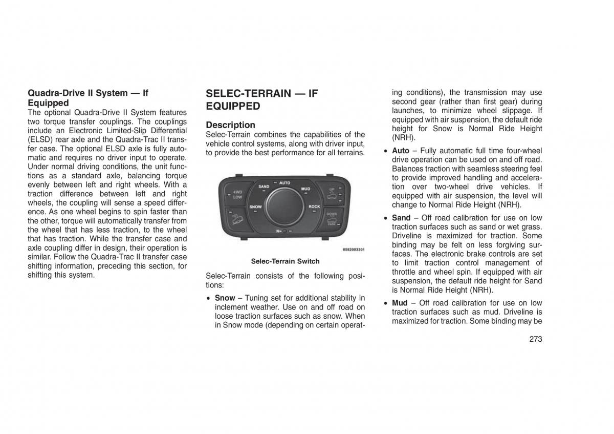 Jeep Grand Cherokee WK2 WH2 owners manual / page 277