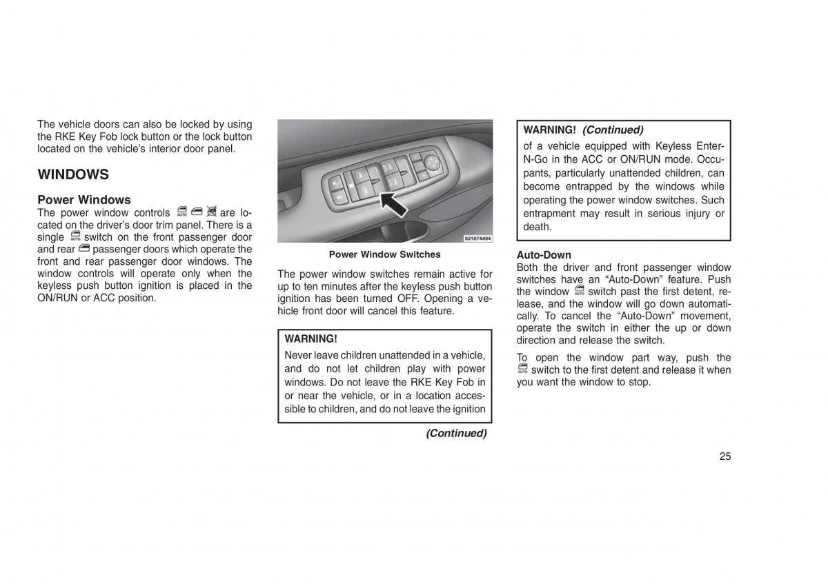 Jeep Grand Cherokee WK2 WH2 owners manual / page 29