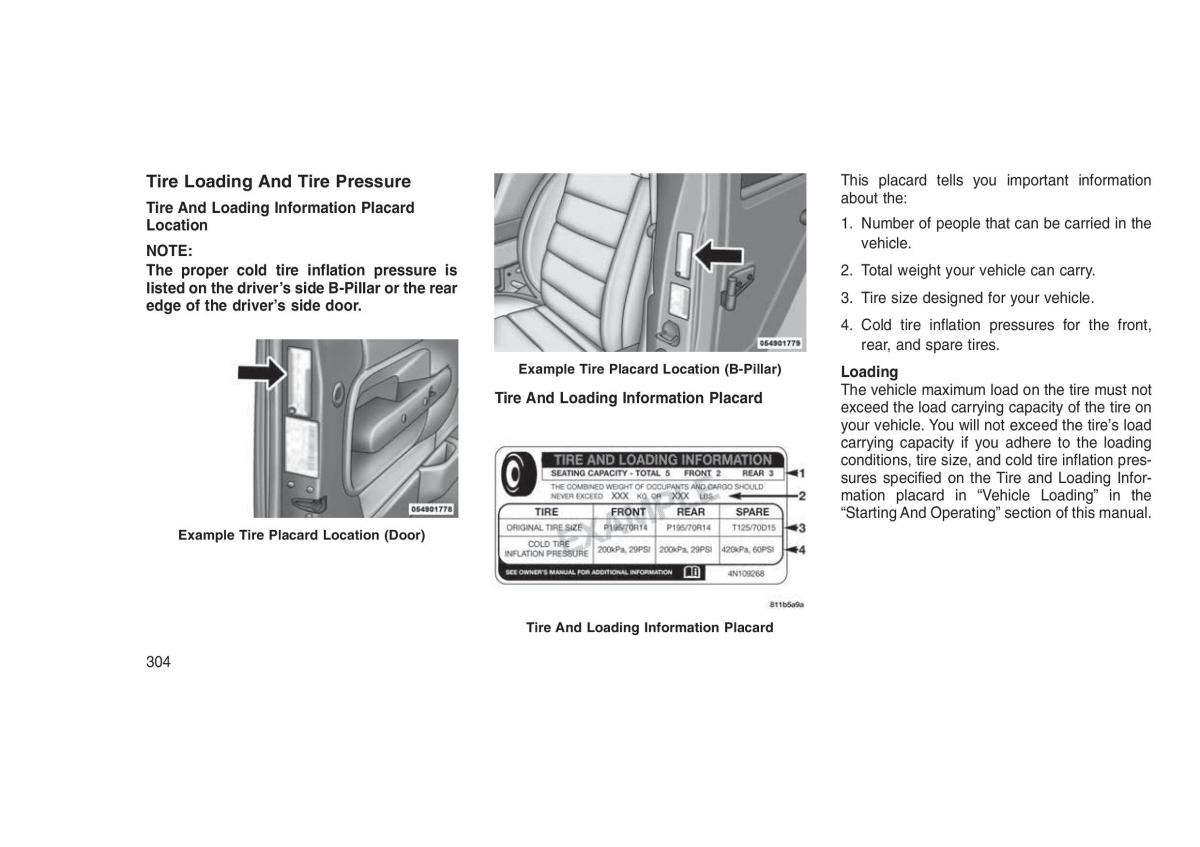 Jeep Grand Cherokee WK2 WH2 owners manual / page 308