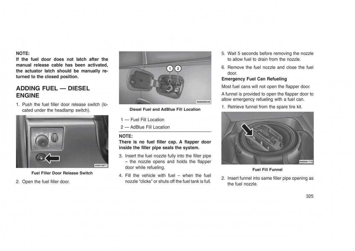 Jeep Grand Cherokee WK2 WH2 owners manual / page 329