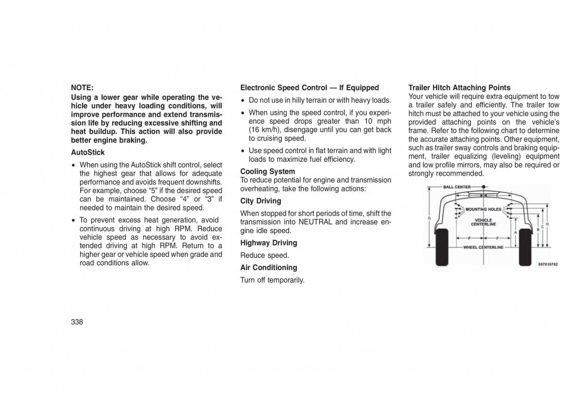 Jeep Grand Cherokee WK2 WH2 owners manual / page 342