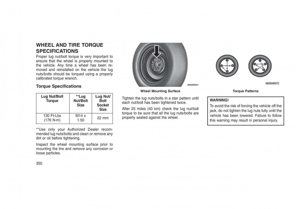 Jeep Grand Cherokee WK2 WH2 owners manual / page 354