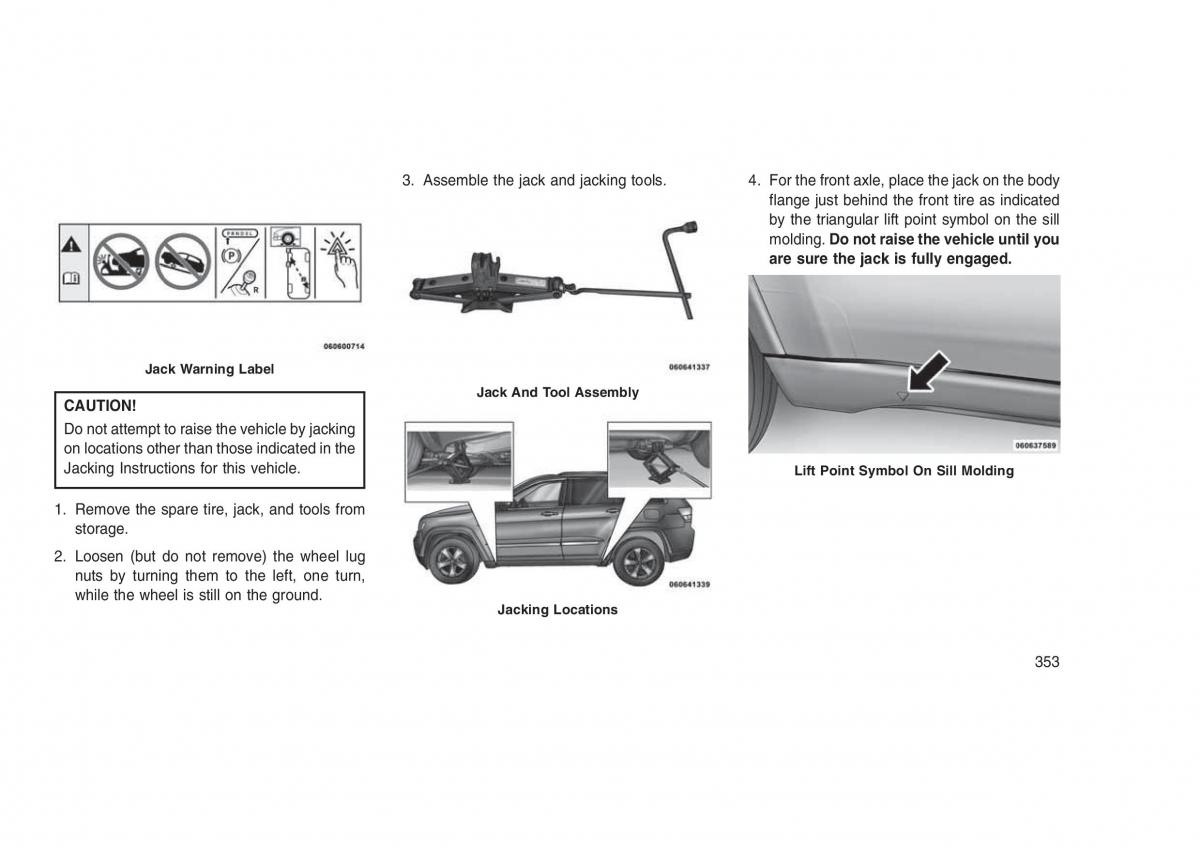 Jeep Grand Cherokee WK2 WH2 owners manual / page 357