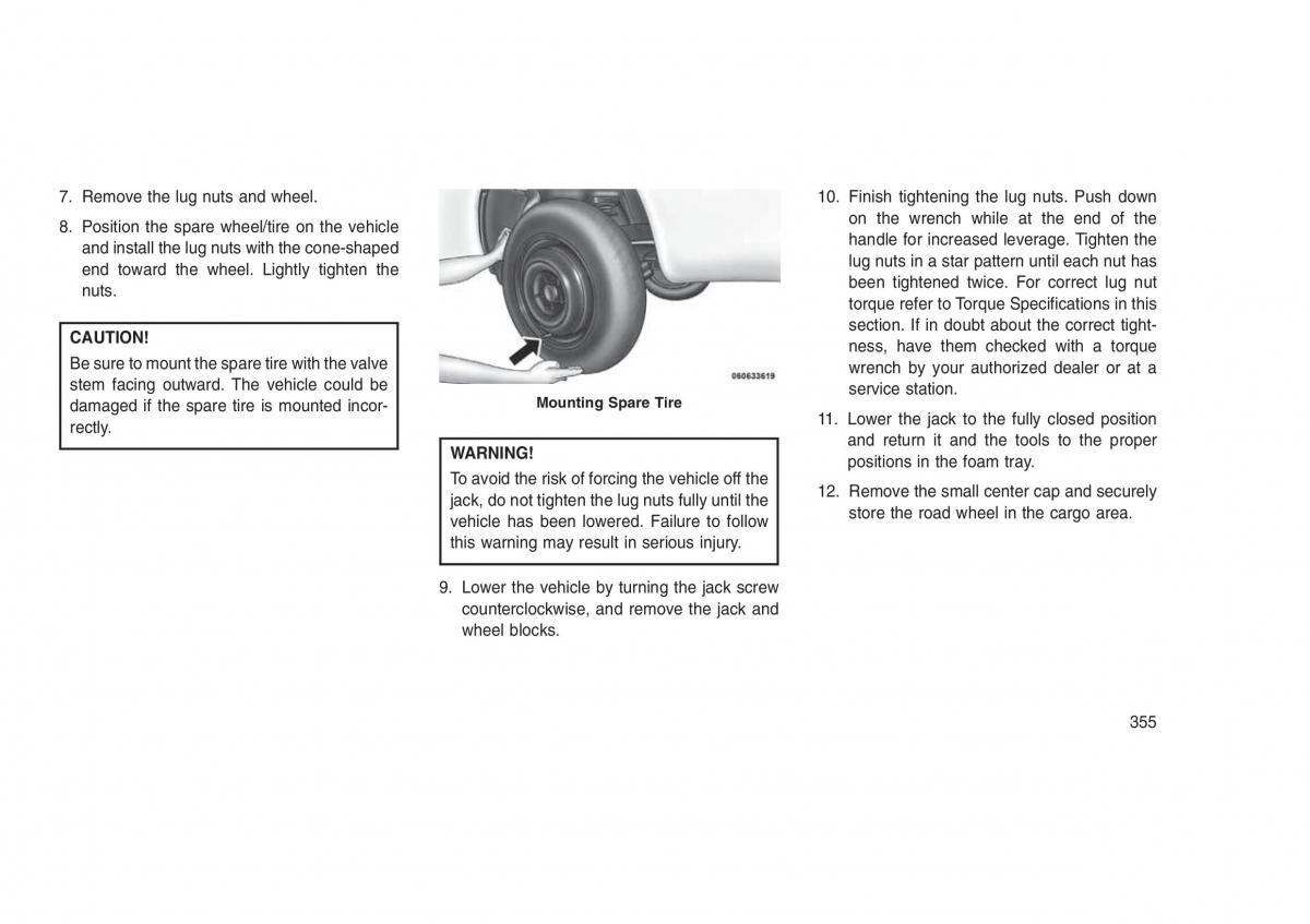 Jeep Grand Cherokee WK2 WH2 owners manual / page 359