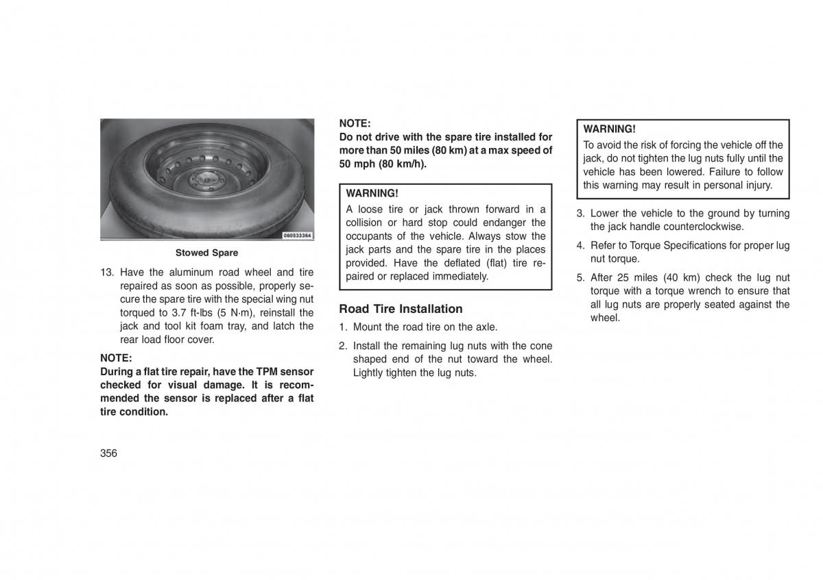 Jeep Grand Cherokee WK2 WH2 owners manual / page 360