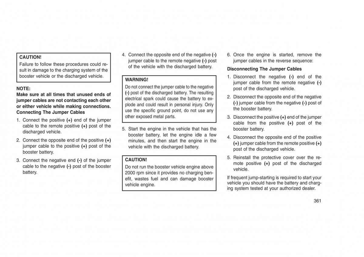 Jeep Grand Cherokee WK2 WH2 owners manual / page 365