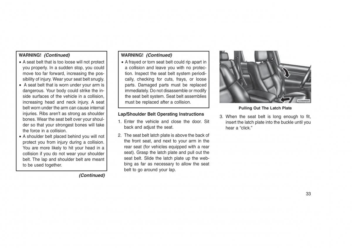 Jeep Grand Cherokee WK2 WH2 owners manual / page 37