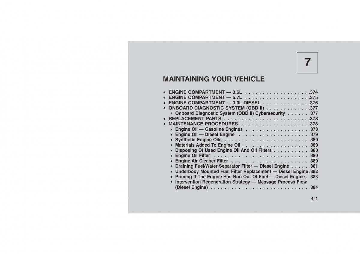 Jeep Grand Cherokee WK2 WH2 owners manual / page 375