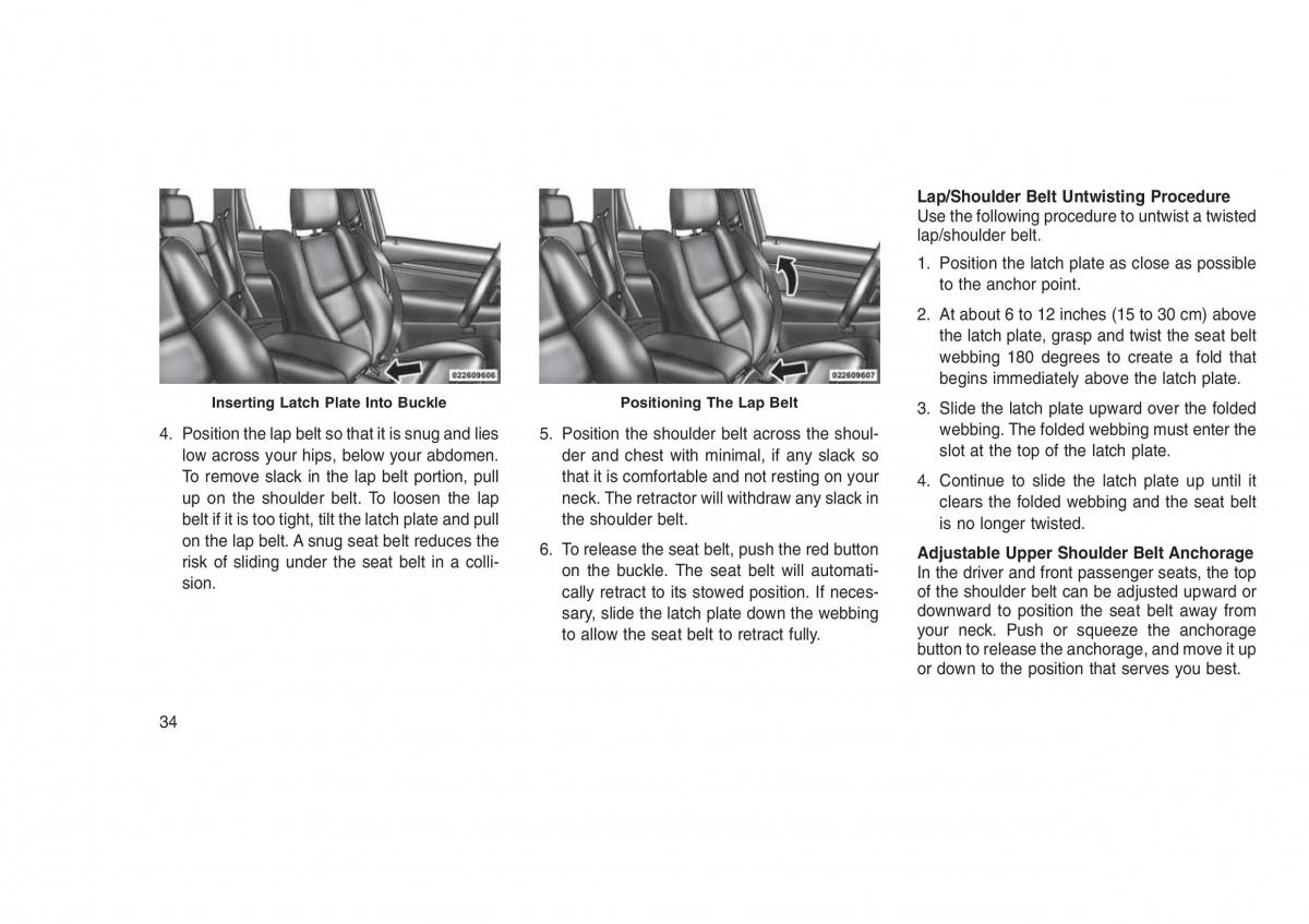 Jeep Grand Cherokee WK2 WH2 owners manual / page 38