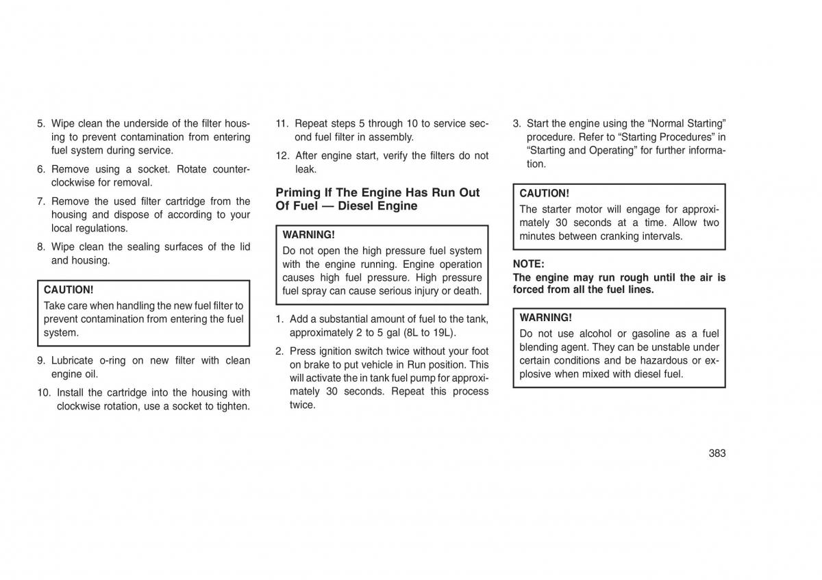 Jeep Grand Cherokee WK2 WH2 owners manual / page 387