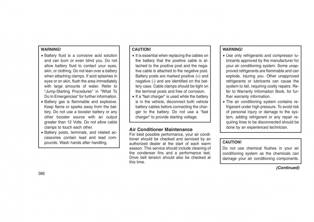 Jeep Grand Cherokee WK2 WH2 owners manual / page 390