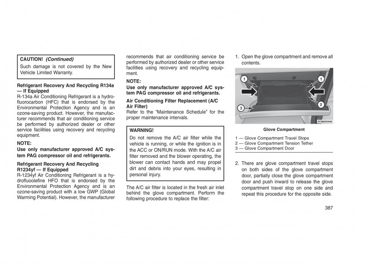 Jeep Grand Cherokee WK2 WH2 owners manual / page 391