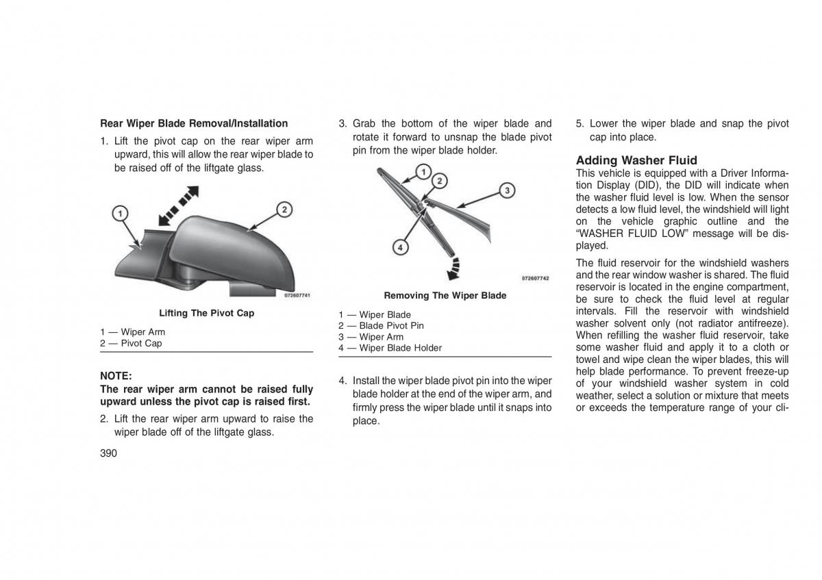 Jeep Grand Cherokee WK2 WH2 owners manual / page 394