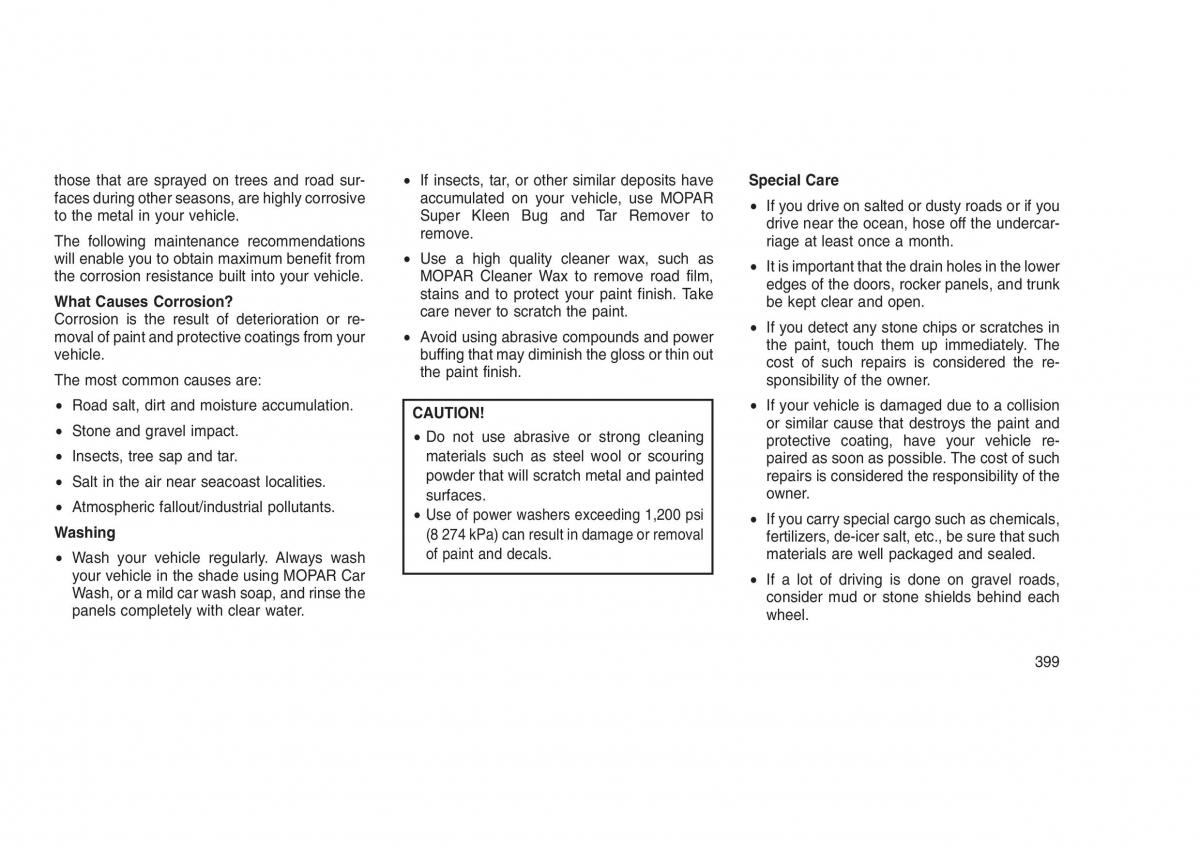 Jeep Grand Cherokee WK2 WH2 owners manual / page 403