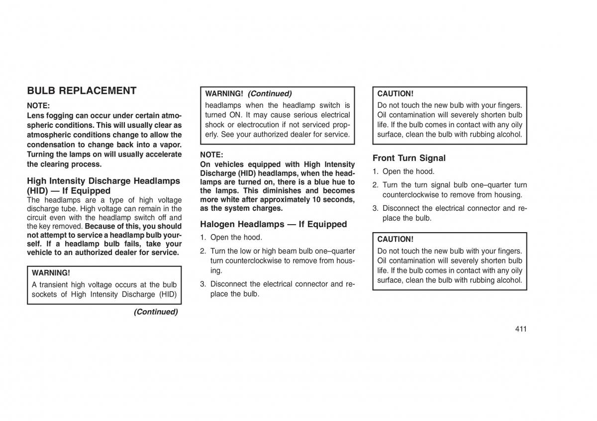 Jeep Grand Cherokee WK2 WH2 owners manual / page 415