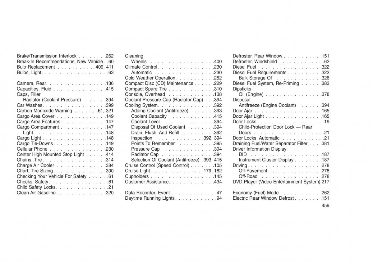 Jeep Grand Cherokee WK2 WH2 owners manual / page 463