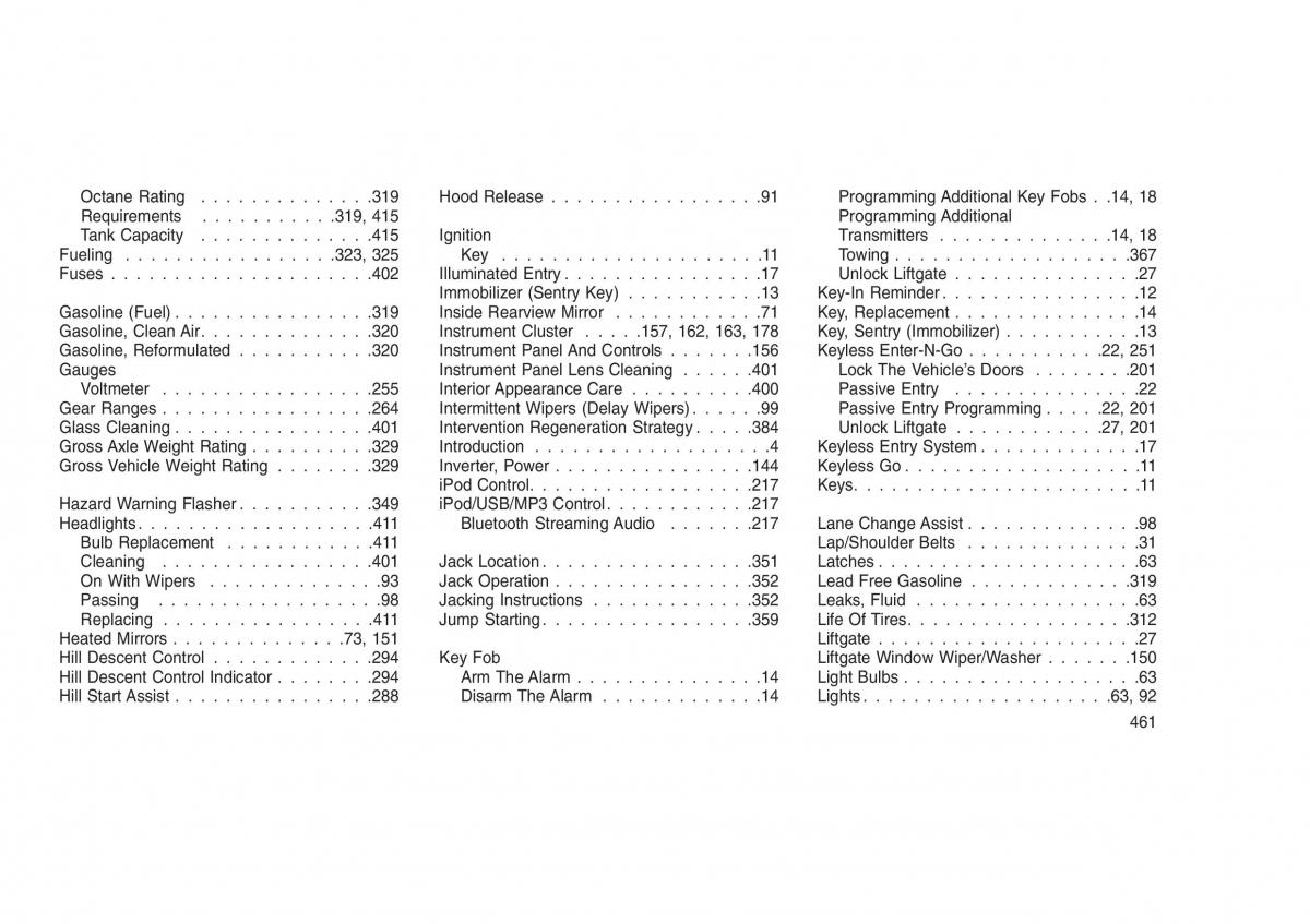 Jeep Grand Cherokee WK2 WH2 owners manual / page 465