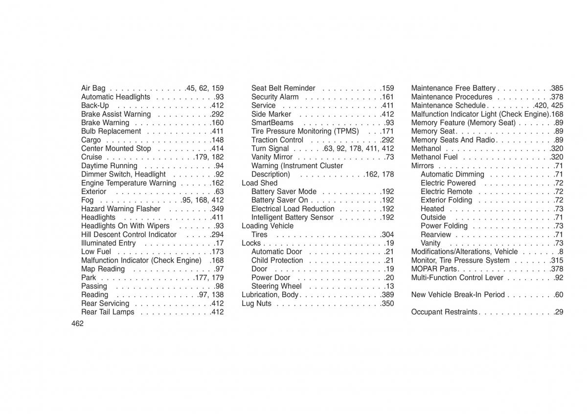 Jeep Grand Cherokee WK2 WH2 owners manual / page 466