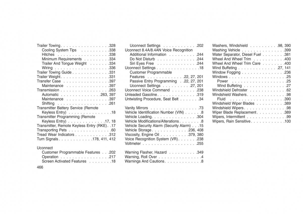 Jeep Grand Cherokee WK2 WH2 owners manual / page 470