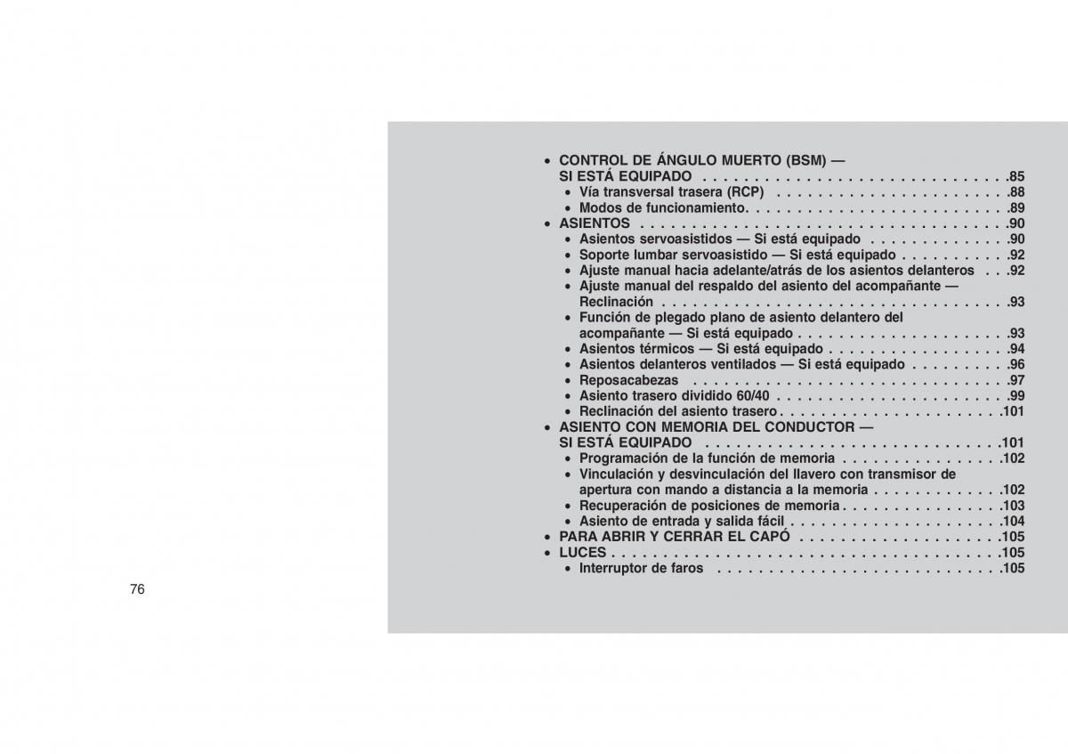 Jeep Grand Cherokee WK2 WH2 manual del propietario / page 80